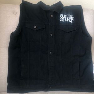 Suicide Silence 2XL Black denim vest